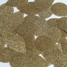Teardrop Sequin 1.5" Light Gold Metallic Sparkle Glitter Texture Paillettes
