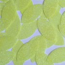 Navette Leaf Sequin 1.5" Yellow Neon Fluorescent Sparkle Glitter Tex Paillettes