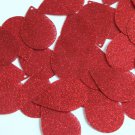 Teardrop Sequin 1.5" Red Metallic Sparkle Glitter Texture Couture Paillettes