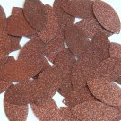 Navette Leaf Sequin 1.5" Chocolate Brown Metallic Sparkle Glitter Texture