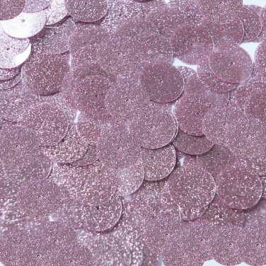 Round Sequin 15mm Light Pink Metallic Sparkle Glitter Texture Couture Paillettes