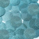 Round Sequin 40mm Aqua Blue Metallic Sparkle Glitter Texture Couture Paillettes