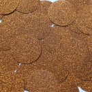 Round Sequin 40mm Copper Metallic Sparkle Glitter Texture Couture Paillettes