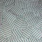 Oval Sequin 1.5" Green Silver Rocaille Seed Bead Print Metallic Paillettes