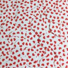 Teardrop Sequin 1.5" Red White Sweet Hearts Print Opaque Couture Paillettes