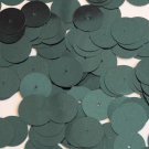 Round Sequin 15mm Dark Gray Olive Metallic Couture Paillettes