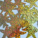 Sequin Starfish 1.5" Gold Hologram Glitter Sparkle Metallic. Made in USA