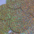 Sequin Round 50mm Gold Hologram Glitter Sparkle Metallic. Made in USA