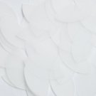 Navette Leaf Sequin 1.5" Frosted Crystal Lexan Velvet Matte