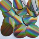 Sequin Round 60mm 2 hole Gold Lazersheen Reflective Metallic. Made in USA