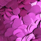 20mm Flat Round Sequin Paillettes Fuchsia Pink Matte Silk Frost. Made in USA