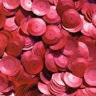 20mm Cup Round Sequins Red Matte Silk Frost. Made in USA