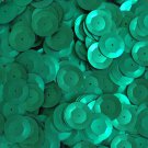 20mm Cup Round Sequins Green Matte Silk Frost. Made in USA