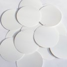 Round Sequin 2" White Matte Silk Frost Couture Paillettes