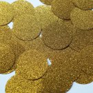 Round Sequin 40mm Medium Gold Metallic Sparkle Glitter Texture Paillettes