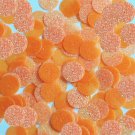 Round Sequin 15mm Light Orange Neon Fluorescent Sparkle Glitter Texture