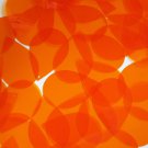Teardrop Vinyl Shape 1.5" Orange Go Go Transparent