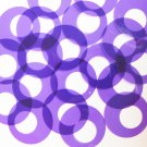 Sequin 1.5" Offcenter Donut Vinyl Go Go Trans Purple. Made in USA