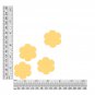 Flower Vinyl Shape 1.5" Yellow Go Go Fluorescent Edge Glow