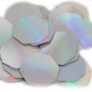 Silver Lazersheen Reflective Sequins 30mm Octagon Large Couture Paillettes