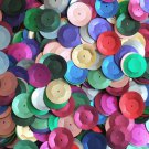 20mm Cup Round Sequins MultiColor Mix Matte Silk Frost. Made in USA