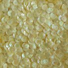 8mm Cup Sequins Yellow Rainbow Iris Shiny Opaque