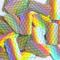 Rectangle Sequin 1.5" Black Gold Fish Scale Effect Print Lazersheen Paillettes