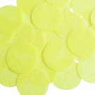 Round Sequin 40mm Yellow Neon Fluorescent Sparkle Glitter Texture Paillettes