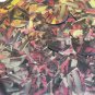Sequin Teardrop 1.5" Pink Silver Bird Feathers Print Metallic