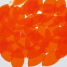 Navette Leaf Vinyl Shape 1.5" Orange Go Go Transparent