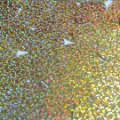 Sequin Oval Egg 1.5" Gold Hologram Glitter Sparkle Metallic. Made in USA