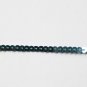 Sequin Stitched Trim 4mm ~ Aqua Blue Shiny Metallic ~ Made in USA