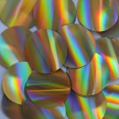 Sequin Round 50mm No hole Gold Lazersheen Reflective Metallic. Made in USA