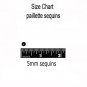 5mm Cup SEQUIN FACET Loose Paillettes ~ Crystal Transparent Peach Iris Rainbow