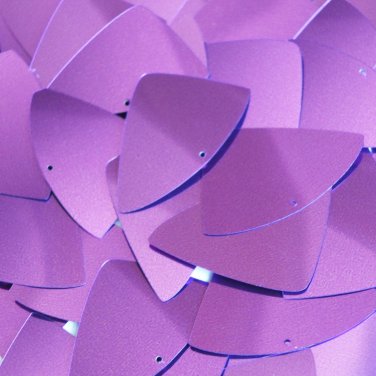 Sequin Fishscale Fin 1.5" Violet Purple Metallic. Made in USA