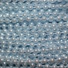 Light Blue Pearl Beads 2.5mm Molded on Thread Fused to string 120 inches (10')