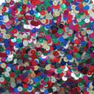6mm Flat Loose Sequin Paillette Metallic Colorful Multi Mix Made in USA