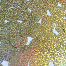 Sequin Three Quarter Round 30mm Gold Hologram Glitter Sparkle Metallic