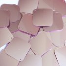 Sequin Square Diamond 1.5" Pink Satin Metallic. Made in USA