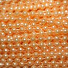 Peach Pearl Beads 2.5mm Molded on Thread Fused to string 120 inches (10')