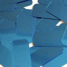 Rectangle Sequin 1.5" Blue Silver Metallic Couture Paillettes