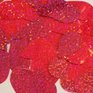 Teardrop Sequin 1.5" Hot Pink Fluorescent Hologram Glitter Sparkle Metallic