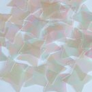 Sequin Star 4 Point 1.5" Clear Crystal Iris Luminescent. Made in USA