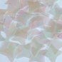 Sequin Star 4 Point 1.5" Clear Crystal Iris Luminescent. Made in USA