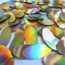 Sequin Oval 1.5" Gold Lazersheen Reflective Metallic. Made in USA