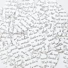 Sequin Oval 1.5" Black White Midsummer Night's Dream Shakespeare Script Opaque