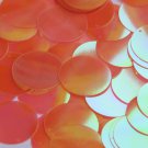 Round Sequin 30mm Orange Ultra Crystal Rainbow Iris Iridescent