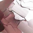 Sequin Rectangle 1.5" Pink Satin Metallic. Made in USA
