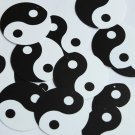 Round Sequin 1.5" Yin Yang Black and White Opaque