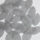 Navette Leaf Sequin 1.5" Silver Metallic Sparkle Glitter Texture Paillettes